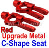 Wltoys 10428-B Upgrade Metal C-Shape Seat-Red-2pcs