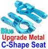 Wltoys 10428-B Upgrade Metal C-Shape Seat-Blue-2pcs