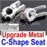 Wltoys 10428-B Upgrade Metal C-Shape Seat-Silver-2pcs