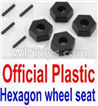 Wltoys 10428-B Official Plastic 12MM Hexagon wheel seat,Tire adapter(4pcs)