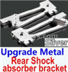 Wltoys 10428-B Upgrade Metal Rear Shock absorber bracket-Silver-2pcs