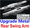Wltoys 10428-B Upgrade Metal Rear Swing Arm-Silver-2pcs