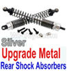 Wltoys 10428-B Upgrade Metal Rear Shock Absorbers(2pcs)-Silver