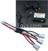 Wltoys 10428-B Upgrade 1-to-3 coversion Charging cable(1pcs) & Charger and Banlance charger