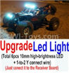 Wltoys 10428-B Upgrade LED light unit(Total 6pcs Light and 1pcs 1-TO-2 Y-shape connect wire)
