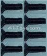 Wltoys 10428-B Flat head inner hexagon Screws-M3X10-(8pcs)
