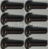 Wltoys 10428-B Pan head inner hexagon Screws-M2.5X6-(8pcs)