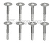 Wltoys 10428-D 2.6x15-PWB W8 screws with lower half tooth(8pcs)-10428-D.0694