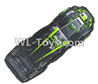 Wltoys 10428-E Body shell cover + Car frame-Green-10428-E.0703