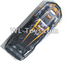 Wltoys 10428-E Body shell cover + Car frame-Orange-10428-E.0704