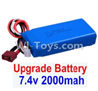 Wltoys 12401 Upgrade 7.4V 2000mah Battery(1pcs)-Size-80X35X19MM