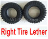Wltoys 124012 Right Tire Lether Parts(2pcs)-Not include the Wheel Hub-124011.0969