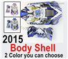 Wltoys 124017 Body shell cover,124017.2015. 2 Color you can choose.Blue or Purple