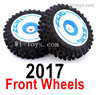Wltoys 124017 Front Wheel unit. 124017.2017. Front Tires. 2 Set.