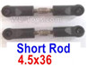 Wltoys 124019 Short rod assembly(2pcs)-4.5x36-124019.1288