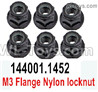Wltoys 124019 Flange nut, Total 6pcs. 124019.1452.