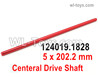 Wltoys 124019 Central transfer shaft. 5x202.2mm. 124019.1828.
