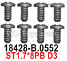Wltoys 124019 Screws 18428-B.0552 Screws. ST1.7x8PB D3.