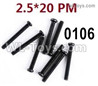 Wltoys 124019 Screws 12428.0106 Screws. M2.5X20 PM.