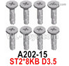 Wltoys 124019 Screws A202-15 Screws. ST2x8KB D3.5.