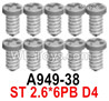 Wltoys 124019 Screws A949-38 Screws. ST 2.6x6PB D4.