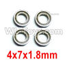 Wltoys 124019 Ball bearing 4X7X1.8mm-4pcs-124019.1296