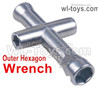Wltoys 124019 Upgrade Outer Hexagon Wrench For the Wheels M3 M4 Nuts