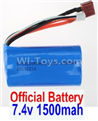 Wltoys 12403 Battery,7.4V 1500MAH-18650 Battery(1pcs)
