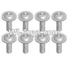 Wltoys 12423 Car Spare Parts-00100 Pan head screws with cross media(8PCS)-M2X8 PMW