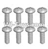 Wltoys 12423 Car Spare Parts-00101 Cross recessed pan head screws(8PCS)-M2.5X8 PM