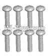 Wltoys 12423 Car Spare Parts-00106 Cross recessed pan head screws(8PCS)-M2.5X20 PM