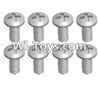 Wltoys 12423 Car Spare Parts-00108 Cross recessed pan head screws(8PCS)-M3X7 PM