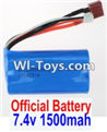 Wltoys 12423 Car Spare Parts-00123-01 Official 7.4V 1500MAH 15C 18650 Battery(1pcs)