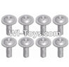 Wltoys 12423 Car Spare Parts-00129 Pan head screws with cross media(8PCS)-M2.3X8