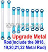 Wltoys 12423 Car Spare Parts-0022-03 Upgrade Metal Rod(Include the 0018,19,20,21,22 Metal Rod)-9pcs