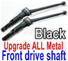 Wltoys 12428 Upgrade Metal Front wheel drive shaft assembly-Black(2 set) Parts,12428-0090, Wltoys 12428 Upgrade Parts