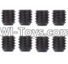 Wltoys 12423 Car Spare Parts-0098 M3 Machine Screws(8PCS)-M3X3