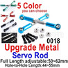 Wltoys 12427 Upgrade Metal Servo Rod-2pcs with screws-12427-0018,5 color you can choose-Length adjustable-50-62mm.hole
