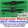 Wltoys 12427 Upgrade Metal Rear Differentials Assembly and Official Plastic Rear gear box cove-12427-00133 Wltoys 12427 Upgrade Metal Rear Differentials Assembly and Official Plastic Rear gear box cove-12427-00133