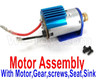 Wltoys 12427 Motor assembly,include the Motor,Motor Gear,Screws,Motor seat,Motor sink