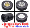 Wltoys 12427 Upgrade Military truck tires,More Big,More