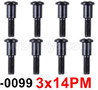 Wltoys 12427 Screws Parts-12427-0099 M3X14,Cross step lower half tooth screw