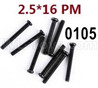 Wltoys 12427 Screws Parts-12427-00105-M2.5X16 PM,Cross recessed pan head screws