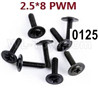Wltoys 12427 Screws Parts-12427-00125-M2.5X8 PWM,Pan head screws with cross media