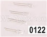 Wltoys 12428 Car light(4PCS)-5MM(White Light) Parts, 12428-0122