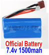 Wltoys 12428 Battery Official 7.4V 1500MAH 15C 18650 LIpo Battery Parts,1pcs 12428-0123