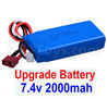 Wltoys 12428 Battery-Upgrade 7.4V 2000mah 25C Battery(1pcs)-Size-80X35X19MM Parts, 12428-0123