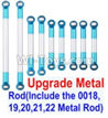 Wltoys 12428-A.0022-03 Upgrade Metal Rod(Include the 0018,19,20,21,22 Metal Rod)-9pcs