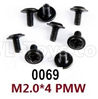 Wltoys 12428 Pan head screws with cross media(M2.0x4 PMW)-8pcs Parts, 12428-0069