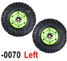 Wltoys 12428 Wheel Tires Parts-Whole Left Wheel unit(Include the Wheel,Trie leather,upper and bottom wheel cover)-2pcs, 12428-0070
